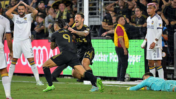 Chicho Arango scores for LAFC vs. LA Galaxy in the MLS playoffs